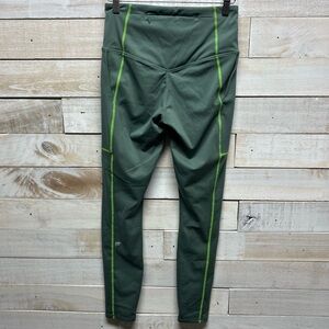 Fabletics‎ Trinity High Waisted Utility Legging Womens Medium Green Ankle New